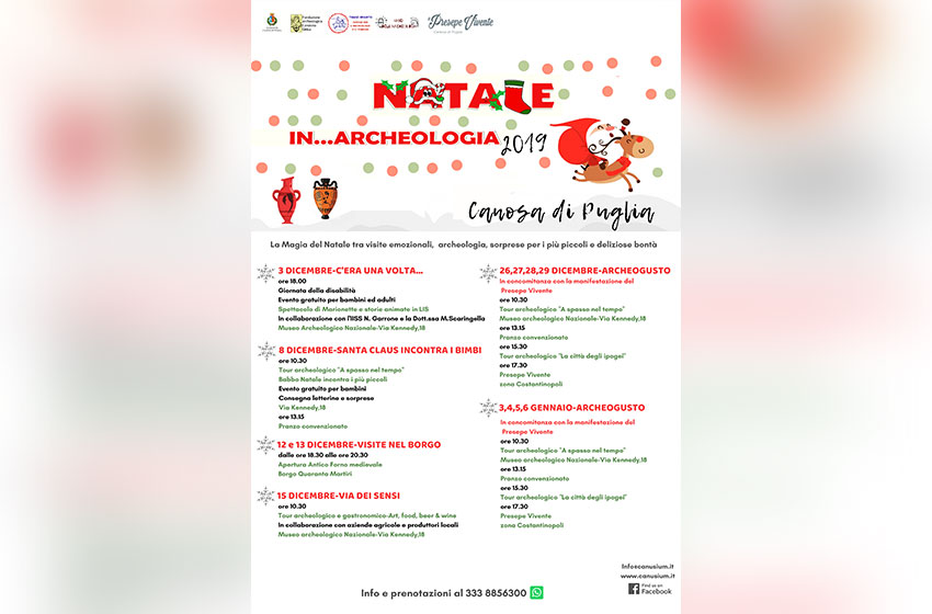Natale in Archeologia 2019 a Canosa di Puglia