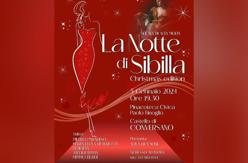  A Conversano in scena “La notte di Sibilla” Christmas Edition. Grande attesa per il Premio Four Seasons.